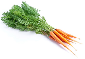 Carrots with leaves