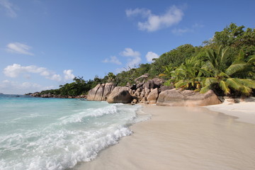 Fototapeta na wymiar Plaża Seychellen