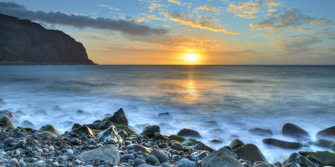 Coucher de soleil sur Saint-Denis , Ile de la Réunion