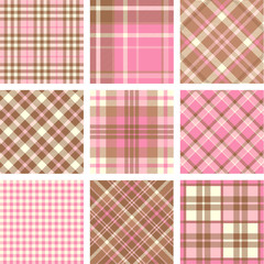 Black & white plaid set