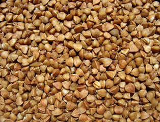 Buckwheat close up. Background