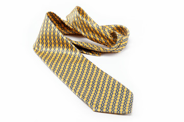 Luxury tie on white background