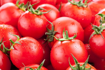 Multitude of ripe tomatoes