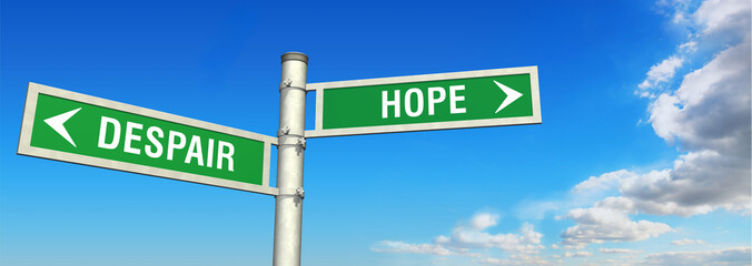signpost despair or hope
