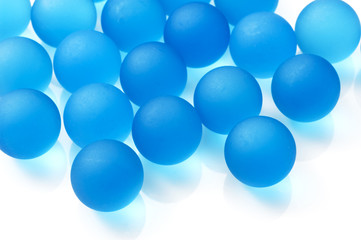 水色のガラス玉