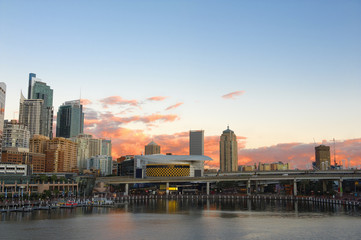 Fototapeta na wymiar Sydney widok na zachód słońca