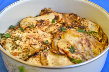 melanzane arrostite con menta