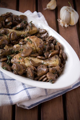 Chicken with fungus