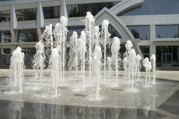 City fountains in Donetsk.