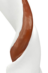 chocolate milk ice cream swirl