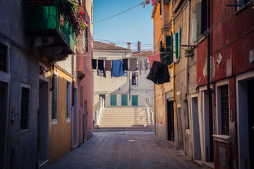 Linen in Venice streets