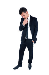 Isolated business man