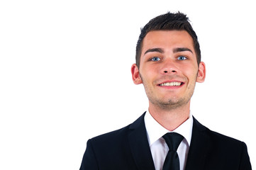 Isolated business man