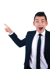 Isolated business man