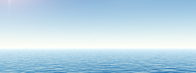 High resolution blue water and sky
