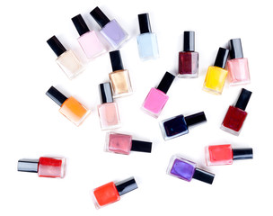 Obraz premium Vials nail polish in bulk