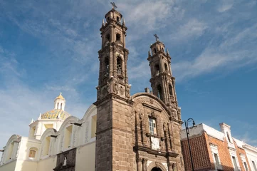 Poster San Cristobal church, Puebla, Mexico © Noradoa