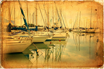 Sailing boats, harbor, sea