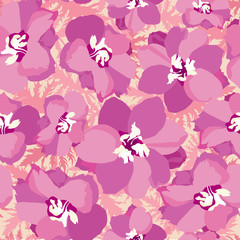 Fototapeta na wymiar seamless background from lilac, pink and purple flowers