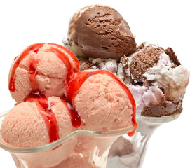 ice cream isolated on white background
