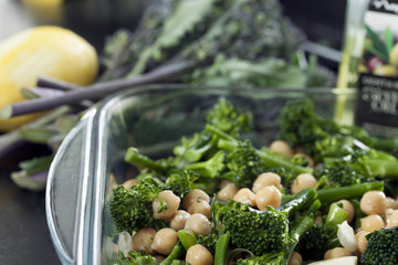 Broccoli and Chick Peas
