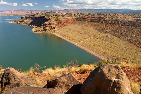 Abiquiu Lake dam, New Mexico reservoir