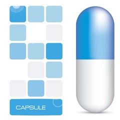 Blue Capsule illustration