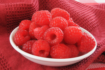 Fresh raspberries