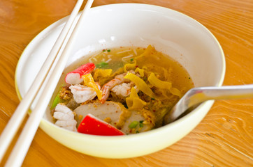 Thai noodle food.