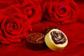 czekoladki romantycznie