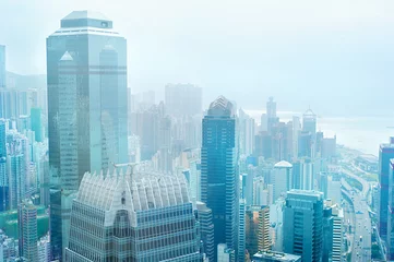 Abwaschbare Fototapete Hong Kong Hong Kong business center
