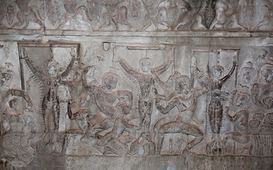 wall engraving Angkor Wat