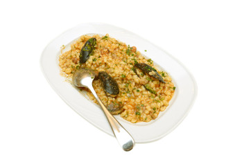 Fregola in salsa e molluschi, tipica pasta dalla Sardegna