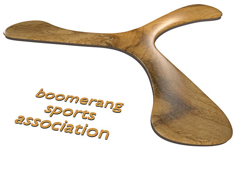 boomerang on white background - 3D