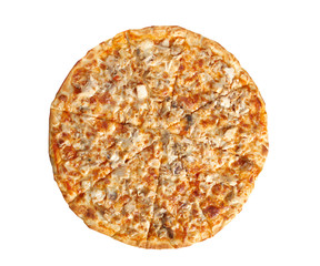 Pizza with chicken and mushroom