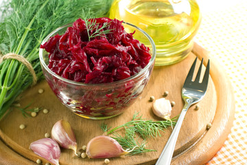 Grated beet