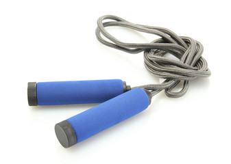 skipping rope isolated on white.
