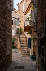old city in mounteins near water