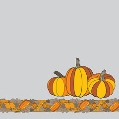 Pumpkin Background seamless pattern
