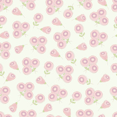 retro romantic seamless with roses