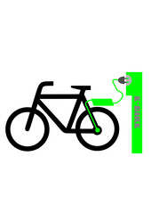 EBike an der Tankstelle