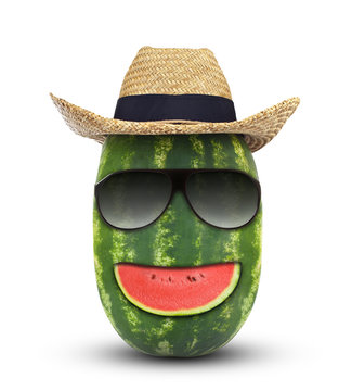 Smiling watermelon