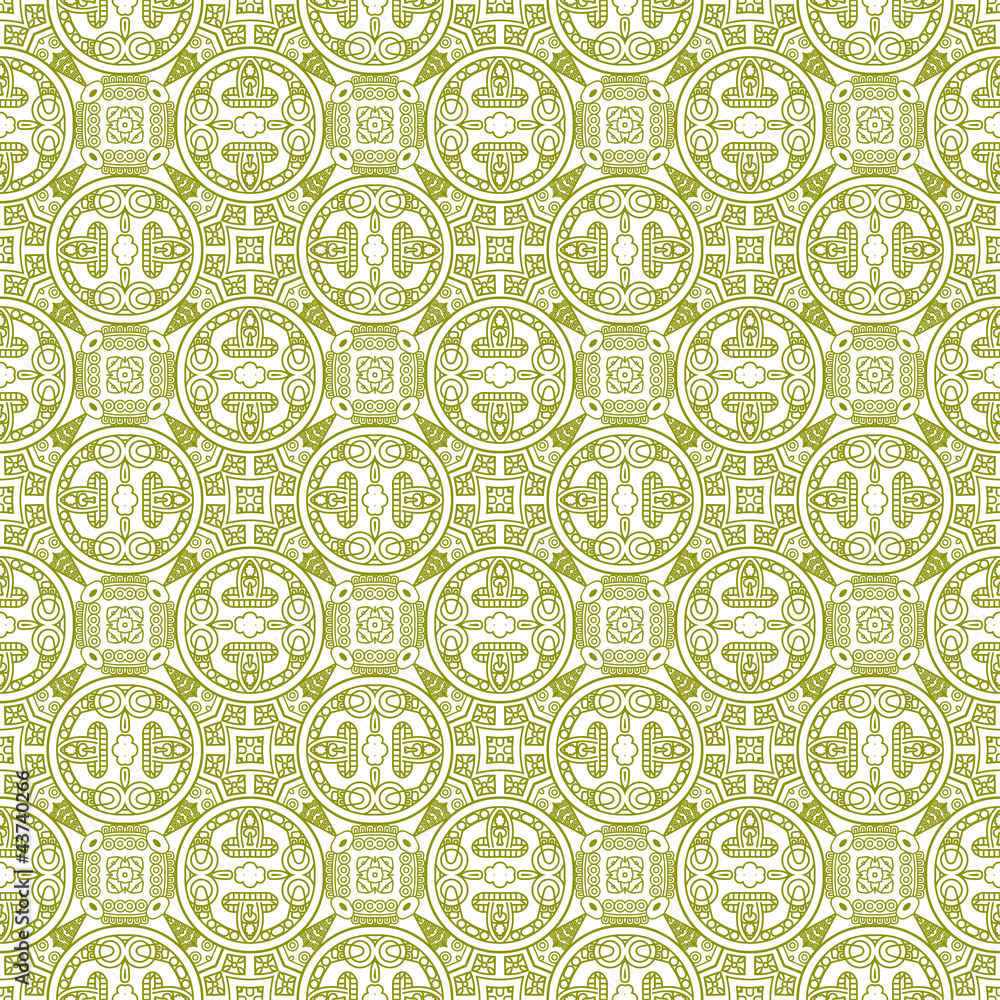 Aufkleber decorative retro pattern