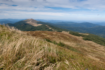 Bieszczady mountains in south east Poland