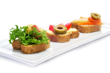 vegetarian canapes