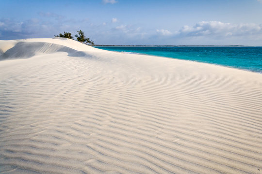 White sand dune