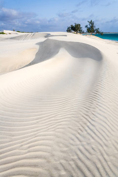 White sand dune