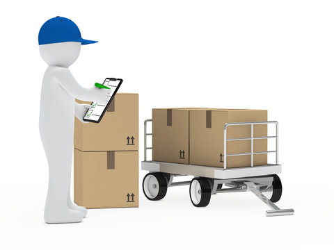 courier figure trolley
