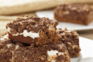 Homemade Chocolate Marshmellow Brownies