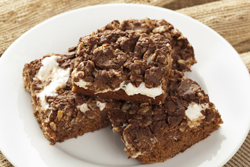 Homemade Chocolate Marshmellow Brownies
